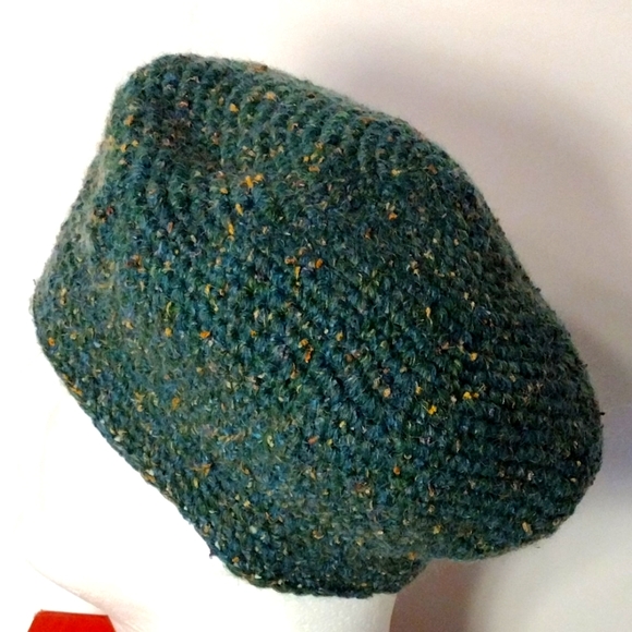 Mohair Blend New Crocheted Soft Non-wool Unisex  Beret Fuzzy XL - Picture 1 of 8